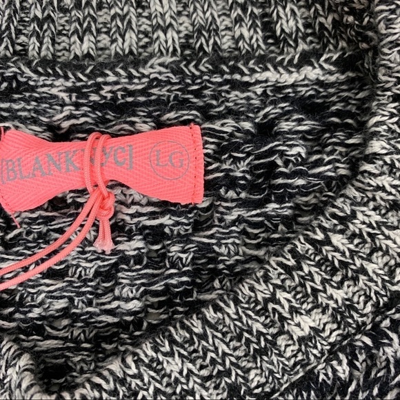 BLANK NYC GIRLS BLACK & CREAM RAGLAN SWEATER - Picture 7 of 7